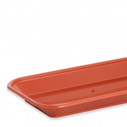 Prato para Floreira Tradicional Retangular Castanho 55cm
