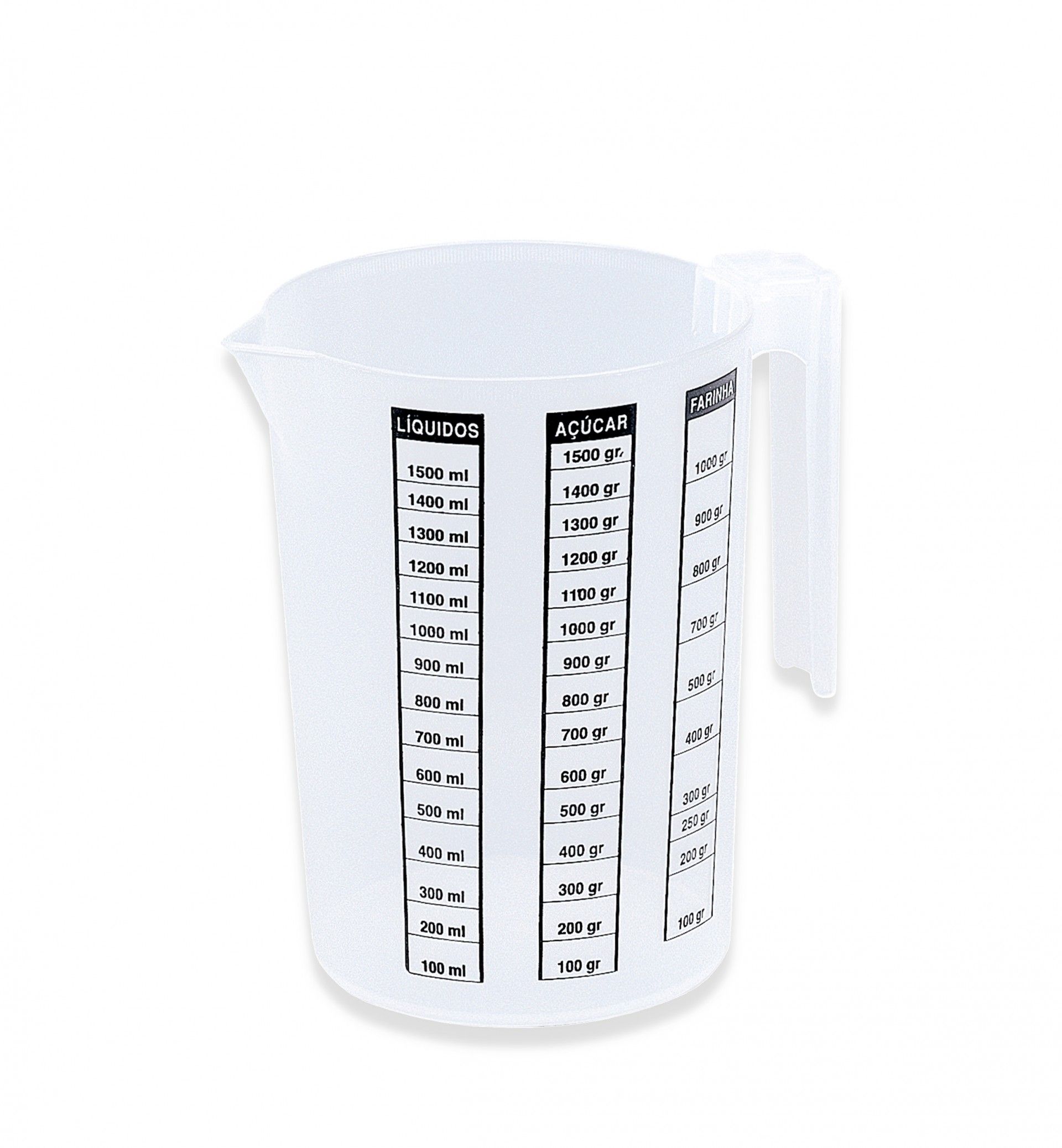 Medidor Graduado Plástico 1500ml 17X13cm