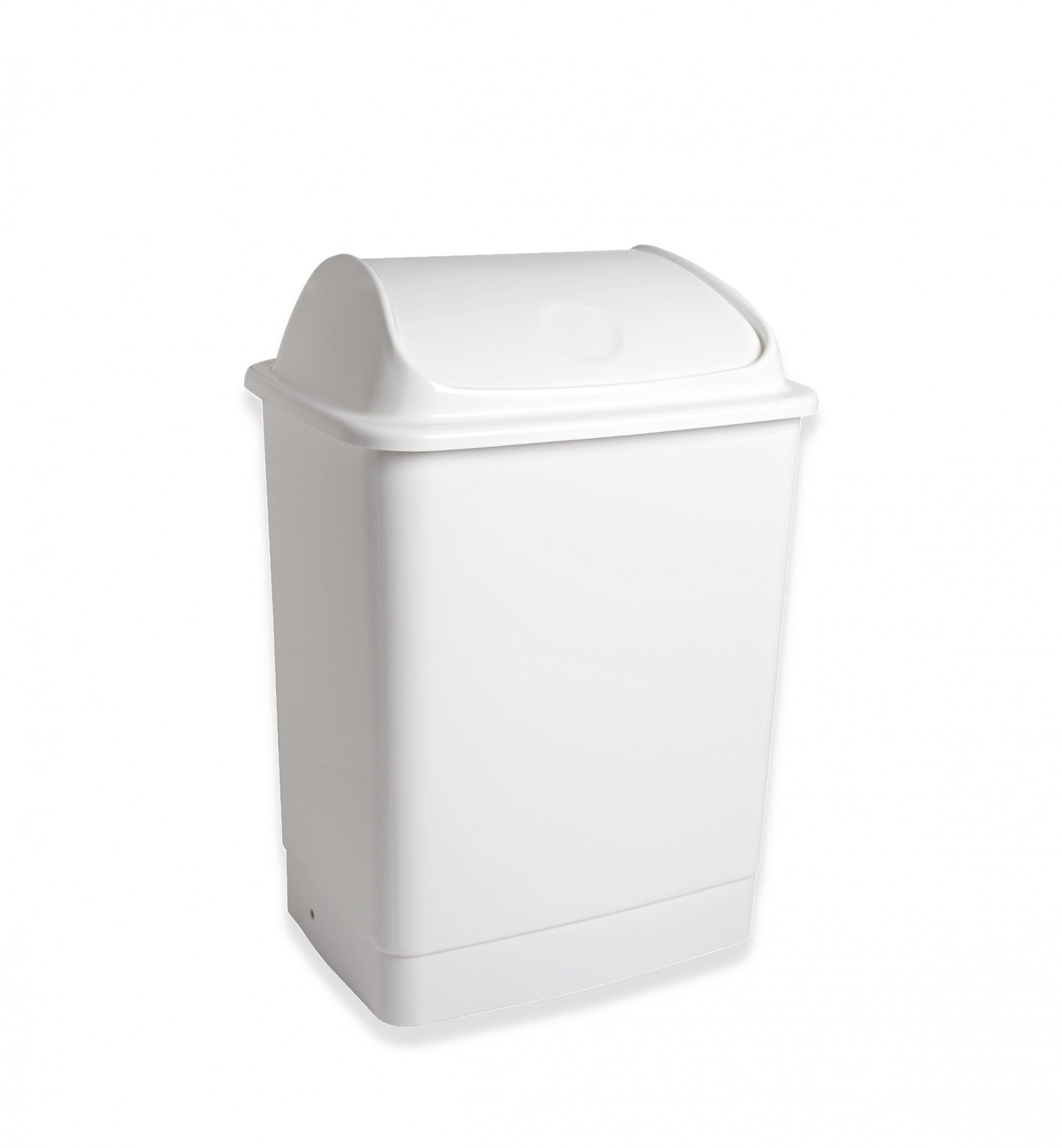 Balde Lixo com Tampa Basculante Branco 26l 36X30X51cm