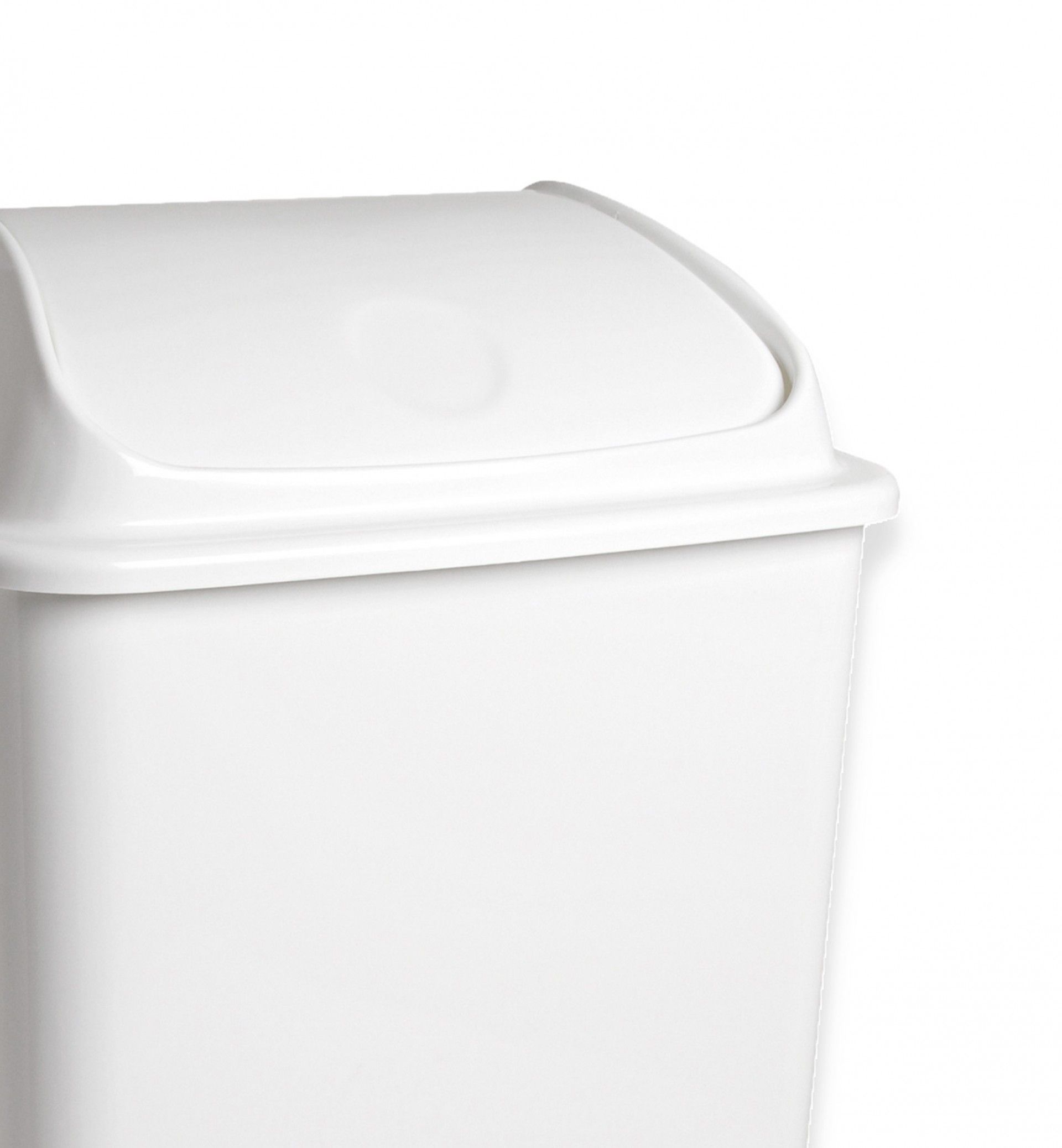 Balde Lixo com Tampa Basculante Branco 26l 36X30X51cm