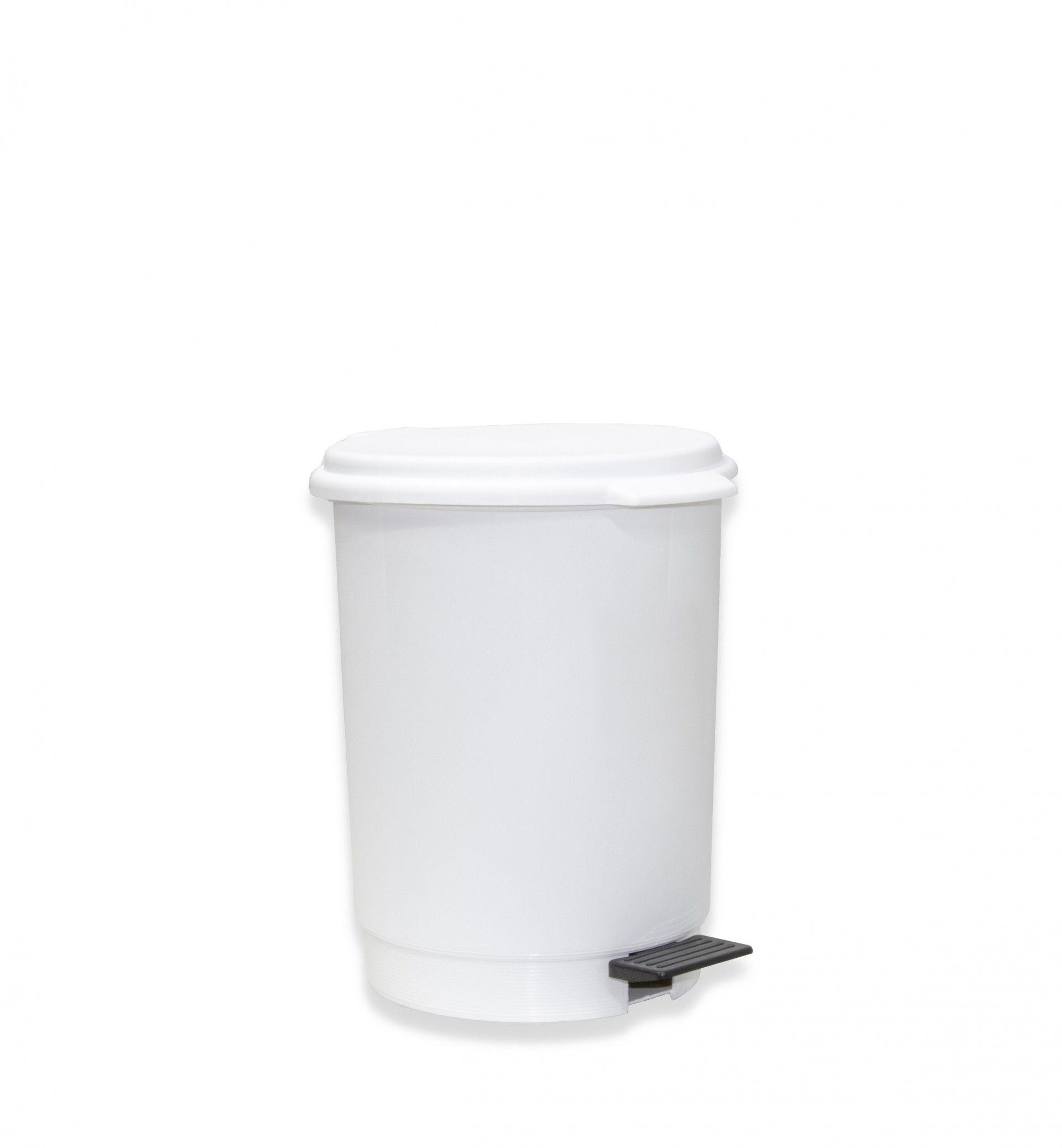 Balde com Pedal e Interior Branco 6l 25.5X29cm