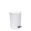 Balde com Pedal e Interior Branco 6l 25.5X29cm