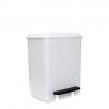Balde Lixo com Pedal com Aro Fixao Branco 26l 37.5X30X45cm