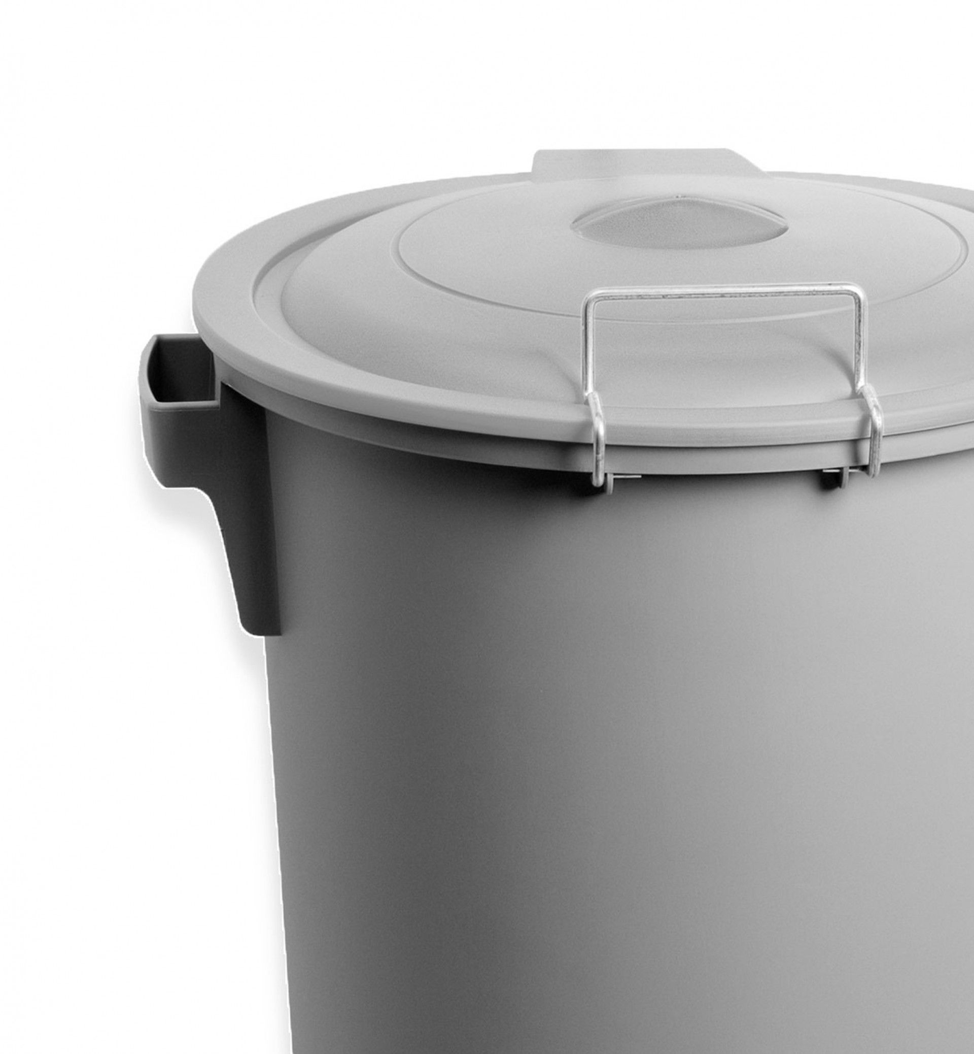 Contentor Lixo com Tampa Cinza 52L 48X50X56cm