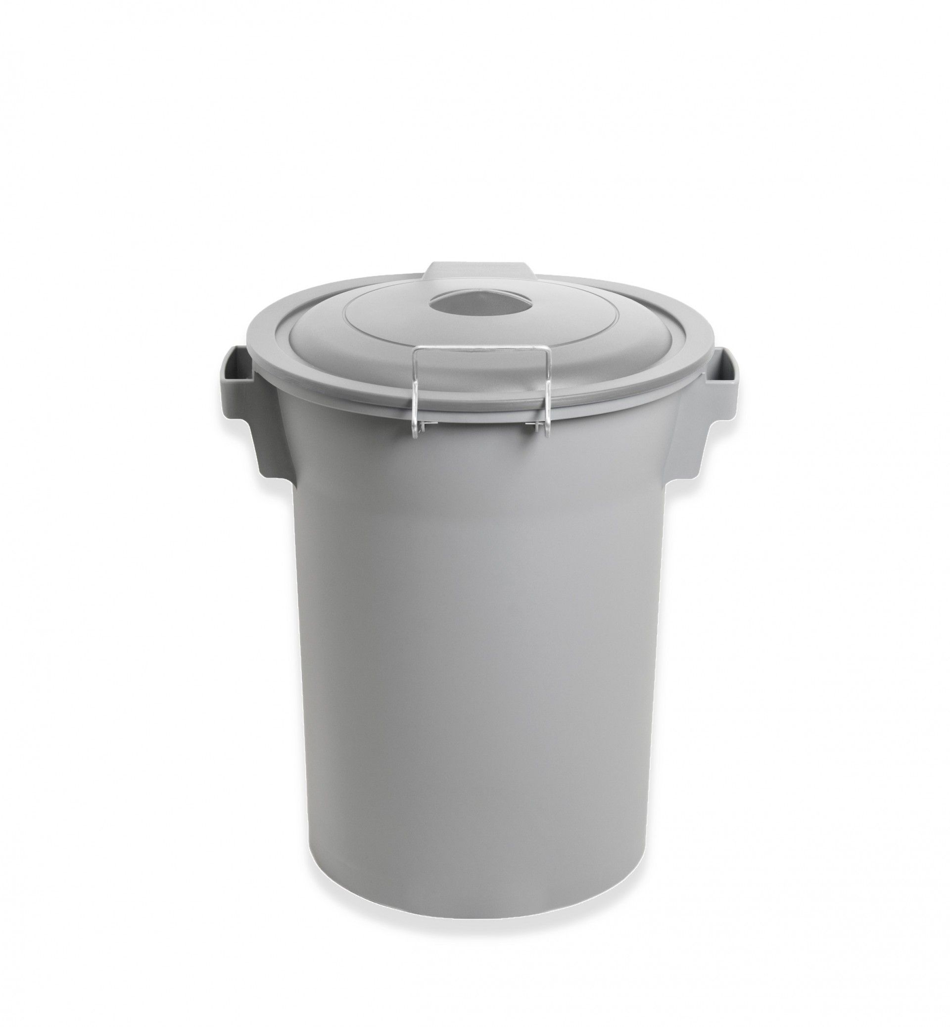 Contentor Lixo com Tampa Cinza 52L 48X50X56cm