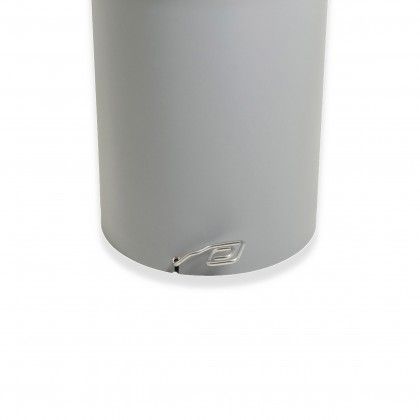 Contentor Lixo Cinzento com Pedal e Tampa Amarelo 52l 48X50X56cm