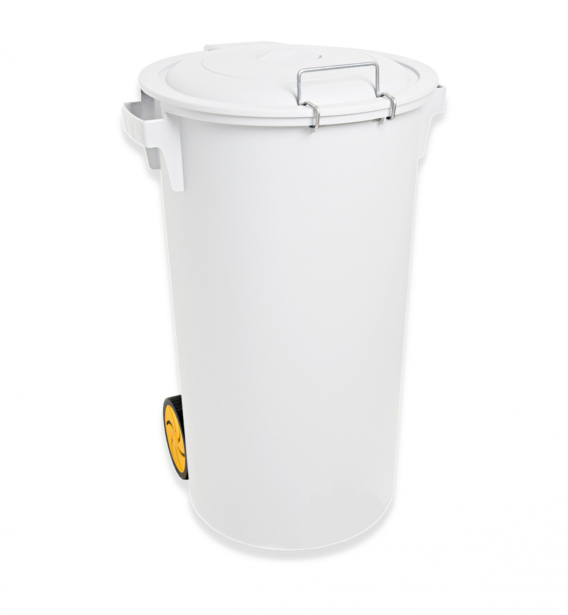 Contentor Lixo com Rodas Branco 80l 48X50X80cm