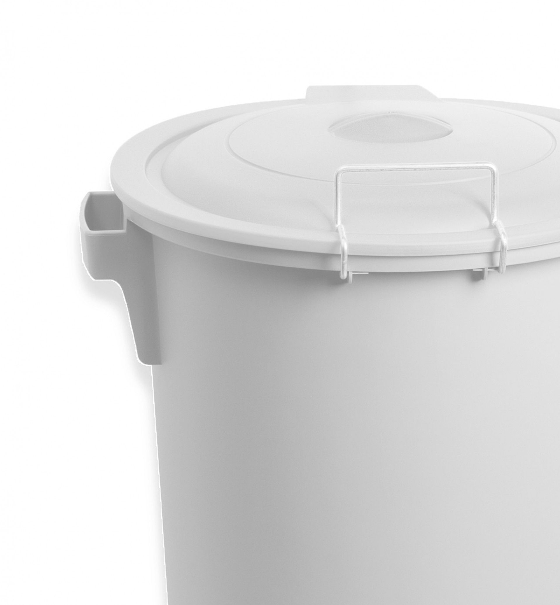 Contentor Lixo com Rodas Branco 80l 48X50X80cm