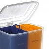 Balde Eco Duplo com Pedal Amarelo / Azul 26l (2X13l) 30X35.7X45cm
