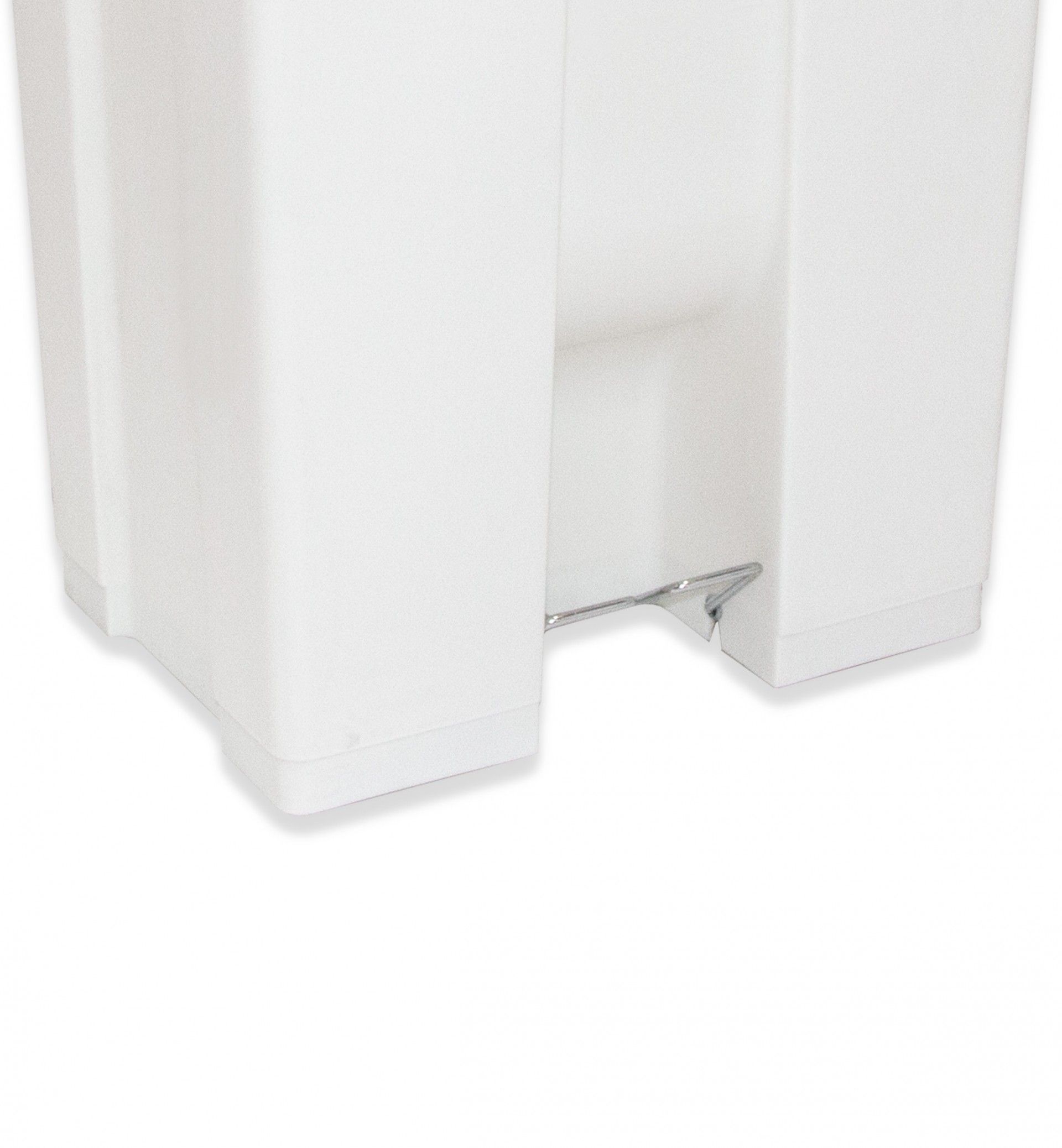 Contentor Lixo com Pedal E Rodas Branco 85l 49X48X81cm