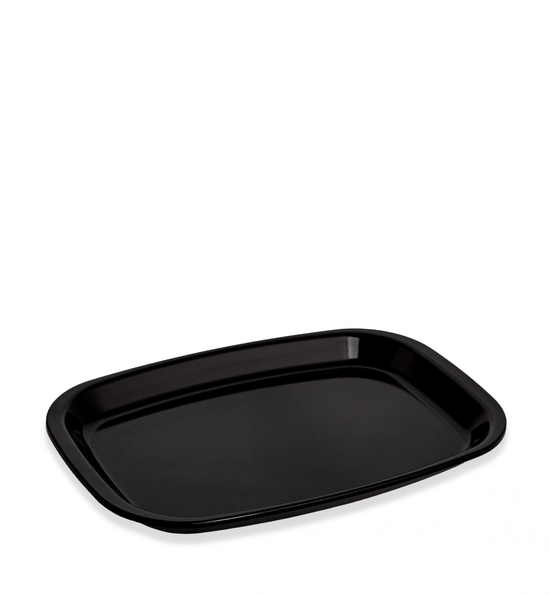 Travessa Melamina Snack Preto 29.8X19.9X2.7cm