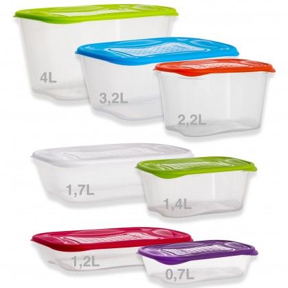 Caixa Hermtica Ding Colour Retangular 1700ml 19X13X11cm