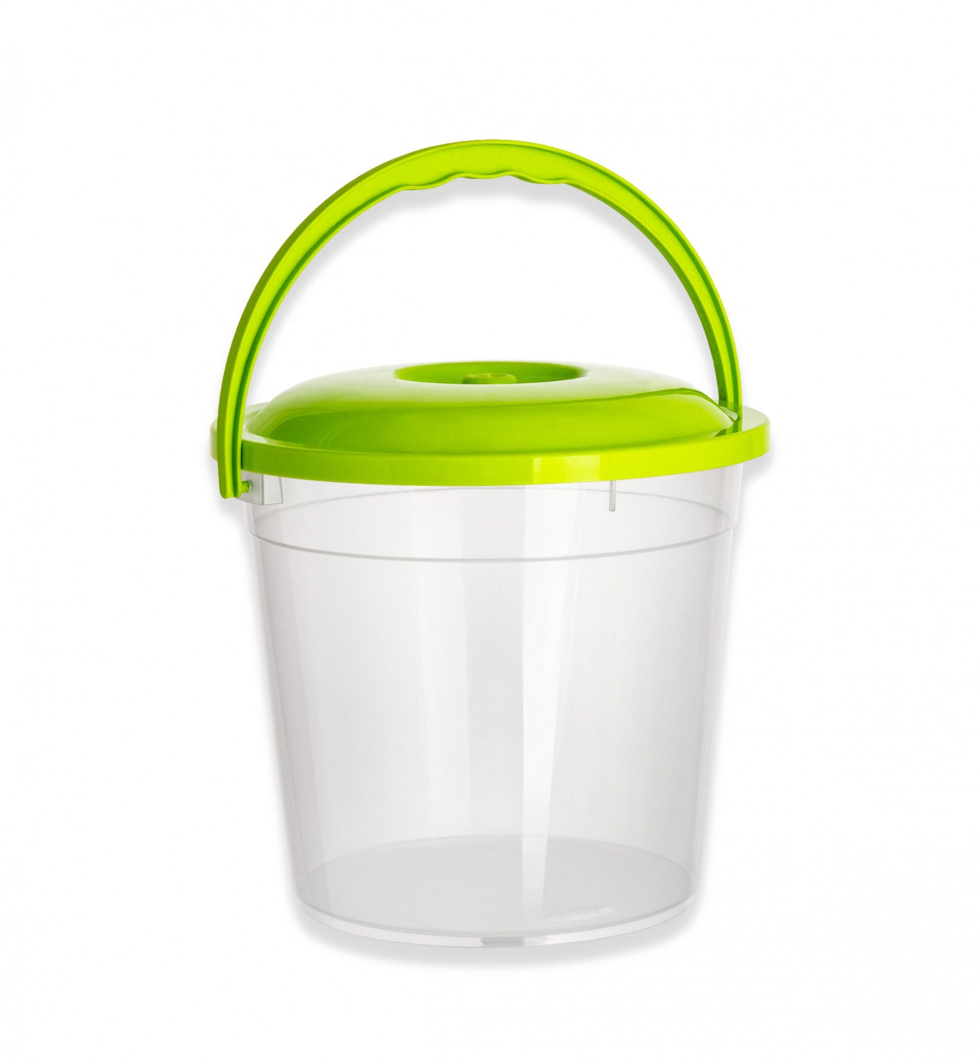 Balde Plástico Codil Popcorn com Tampa e Asa Redondo 2500ml 18.4X17.5cm