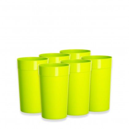 Copo Plstico Redondo 280ml 7.5X8.2cm Pack 6