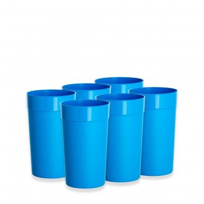 Copo Plstico Redondo 280ml 7.5X8.2cm Pack 6