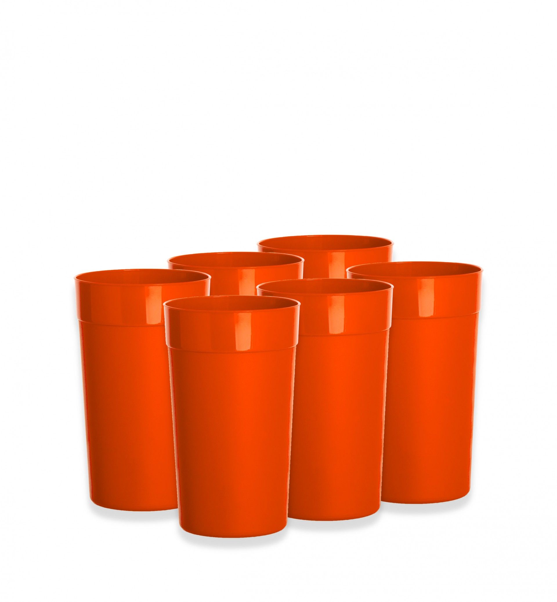 Copo Plástico Redondo 280ml 7.5X8.2cm Pack 6