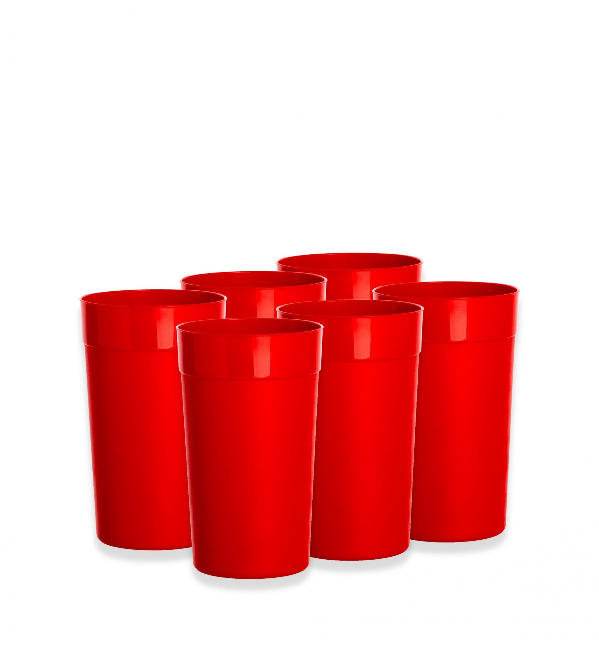 Copo Plástico Redondo 280ml 7.5X8.2cm Pack 6