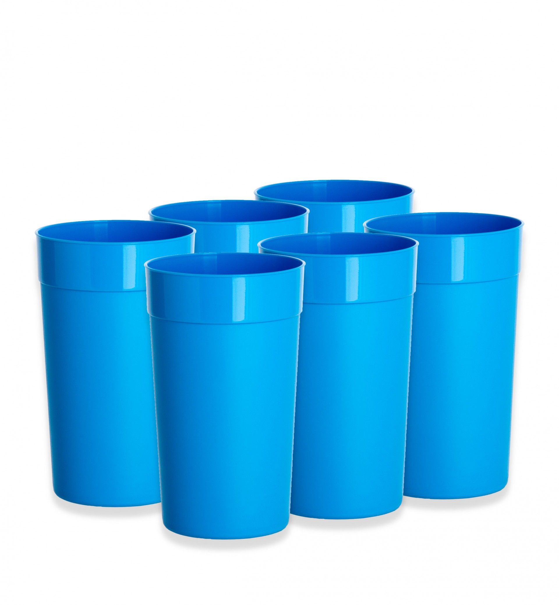 Copo Plástico Redondo 350ml 7.4X12.4cm Pack 6