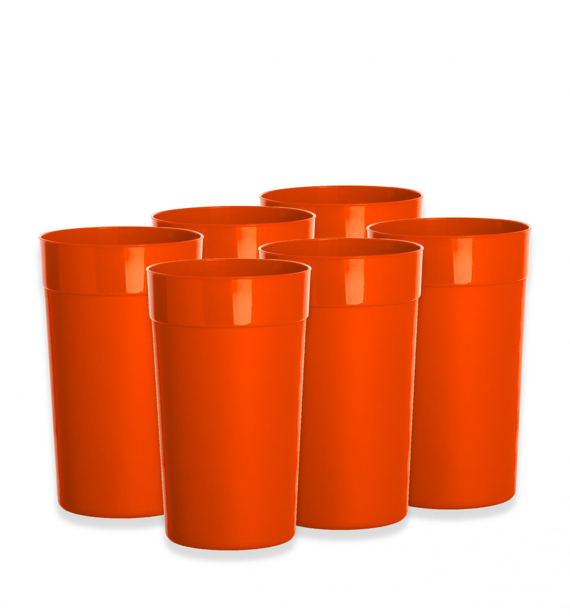 Copo Plástico Redondo 350ml 7.4X12.4cm Pack 6