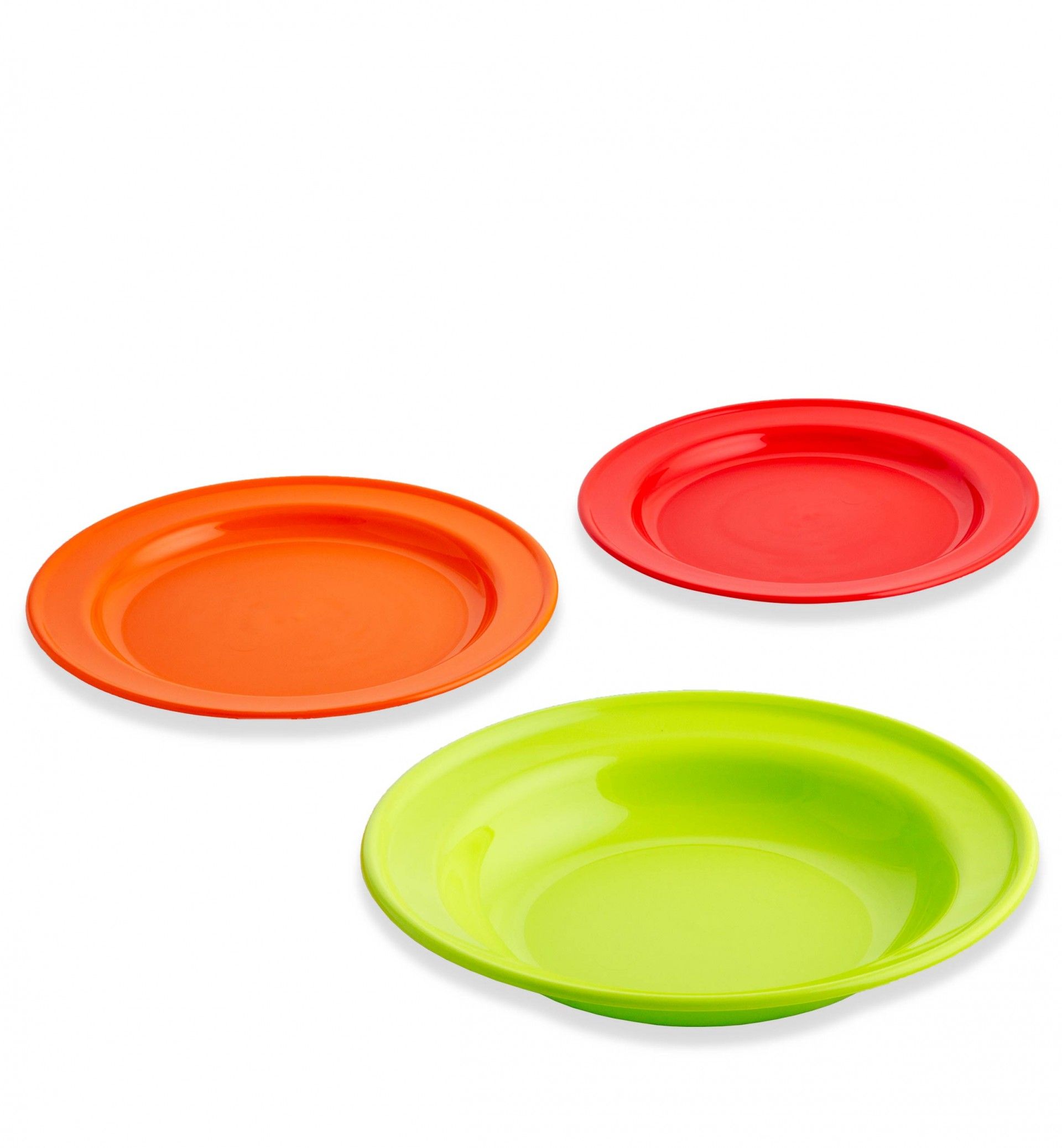 Prato Sobremesa Plástico Summer Redondo 18X3cm