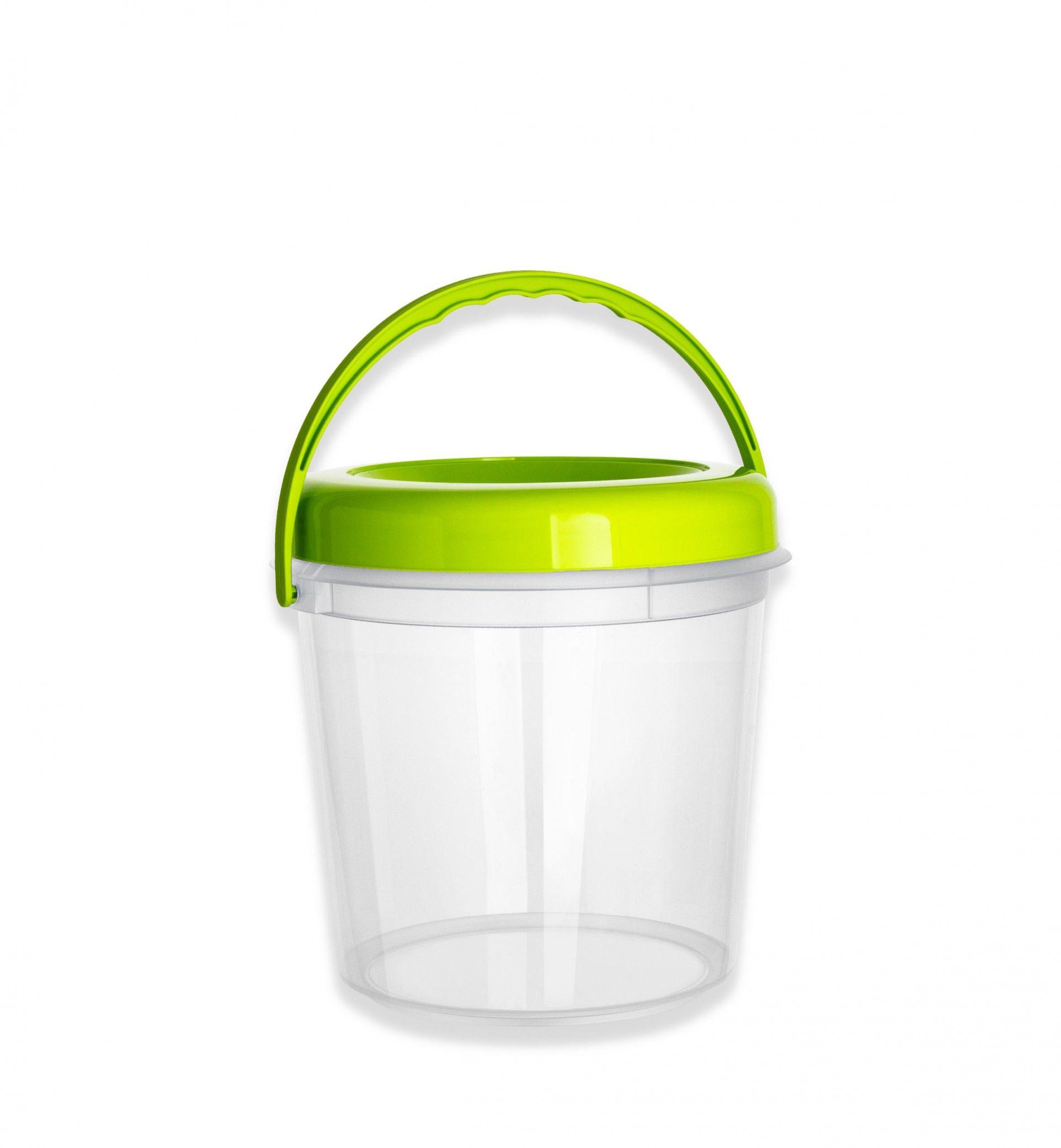 Balde Plástico Codil Oliver com Tampa e Asa Redondo 5500ml 22.5X23cm