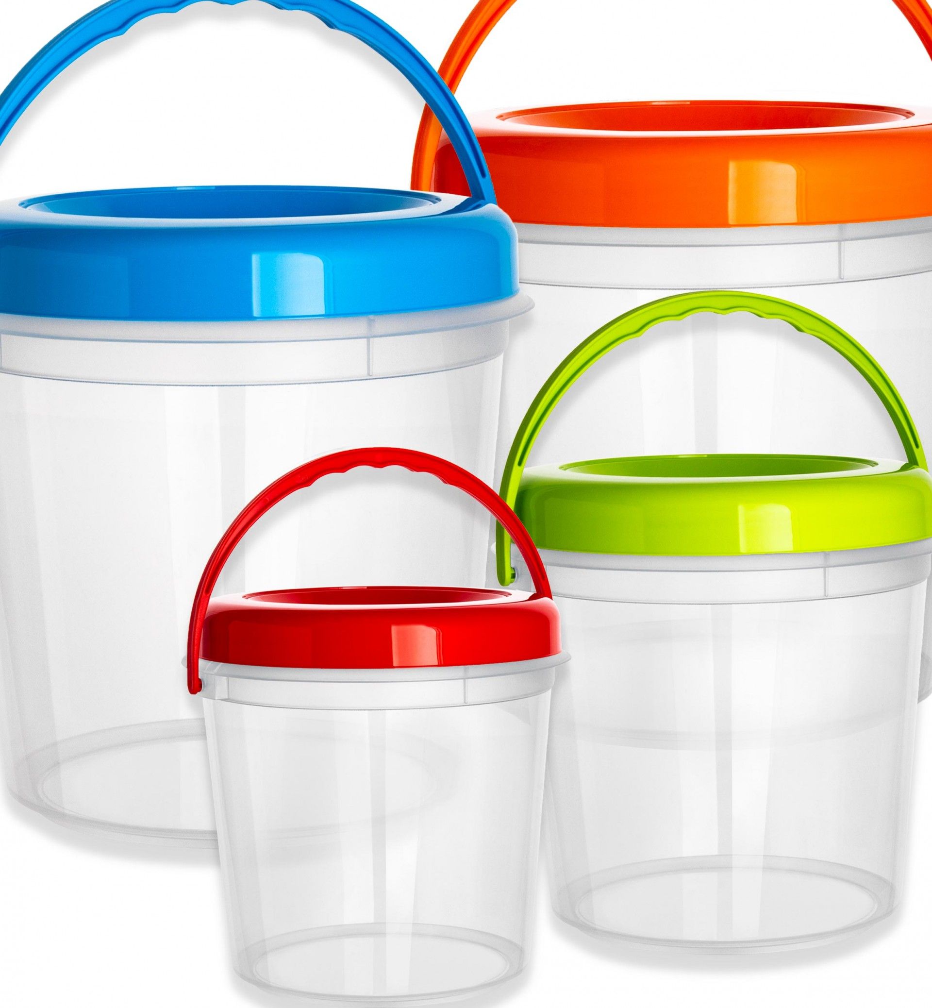 Balde Plástico Codil Oliver com Tampa e Asa Redondo 5500ml 22.5X23cm