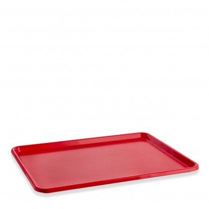 Tabuleiro Abs Self-Service Vermelho 48X36.5X2.5cm