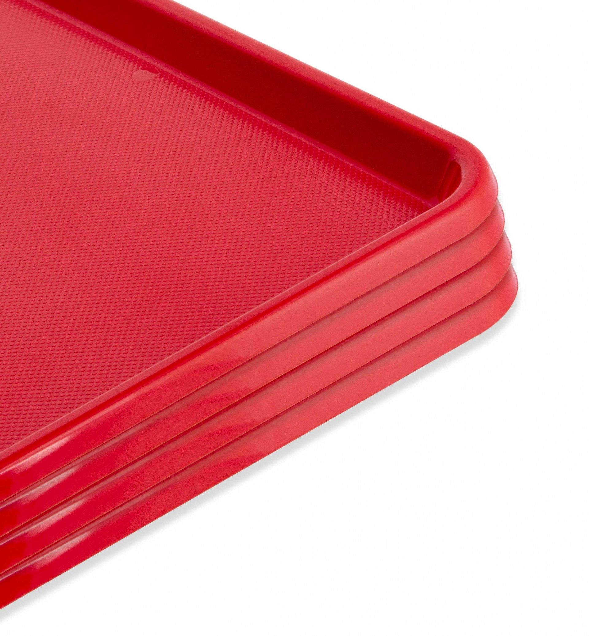 Tabuleiro Abs Self-Service Vermelho 48X36.5X2.5cm