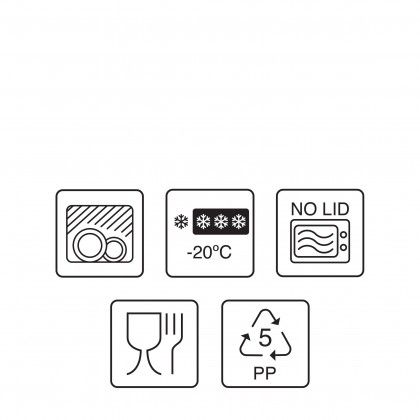 Caixa Herm�tica Codil Picnic Retangular com Asa 3X1000ml 19X16X16.6cm