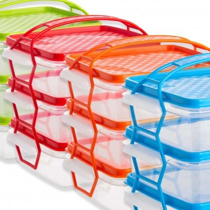 Caixa Herm�tica Codil Picnic Retangular com Asa 3X1000ml 19X16X16.6cm