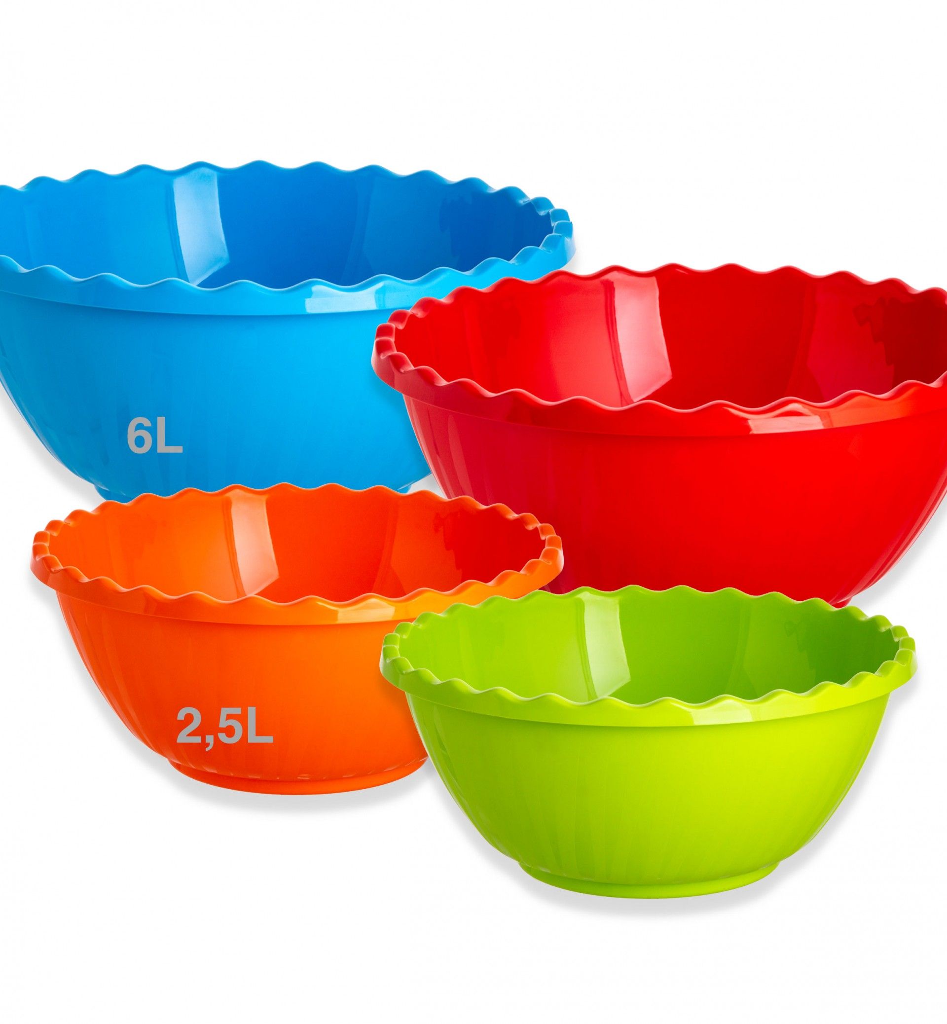 Bacia Plástica Codil Wave Redonda 2500ml 23X10.4cm