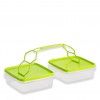 Caixa Hermtica Codil Trio Retangular com Asa 2X1000ml 19X16X11.5cm