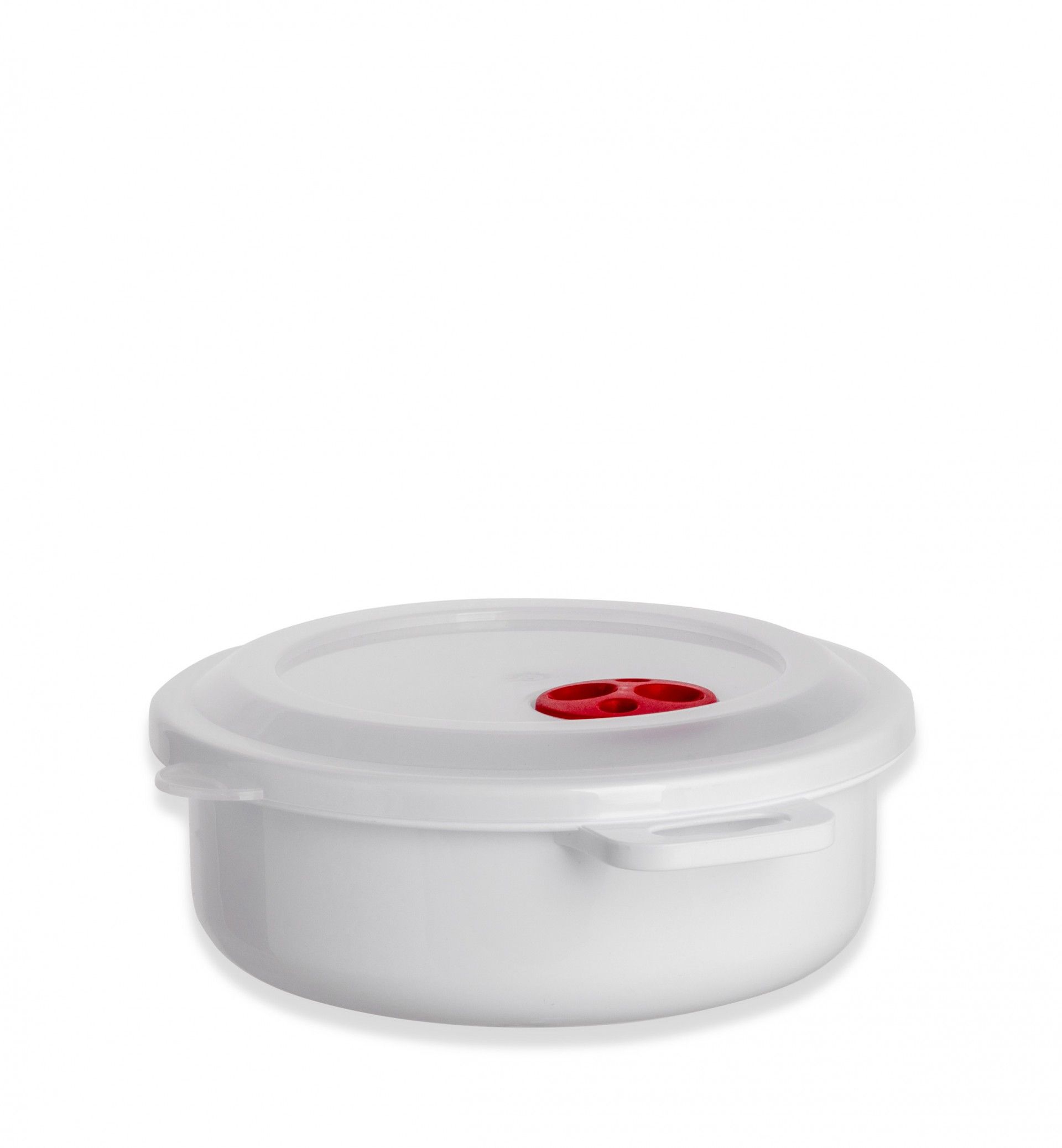 Caixa Hermética Ding Microondas Redondo com Tampa 1500ml 19X8cm