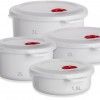 Caixa Hermtica Ding Microondas Redondo com Tampa 1500ml 19X8cm
