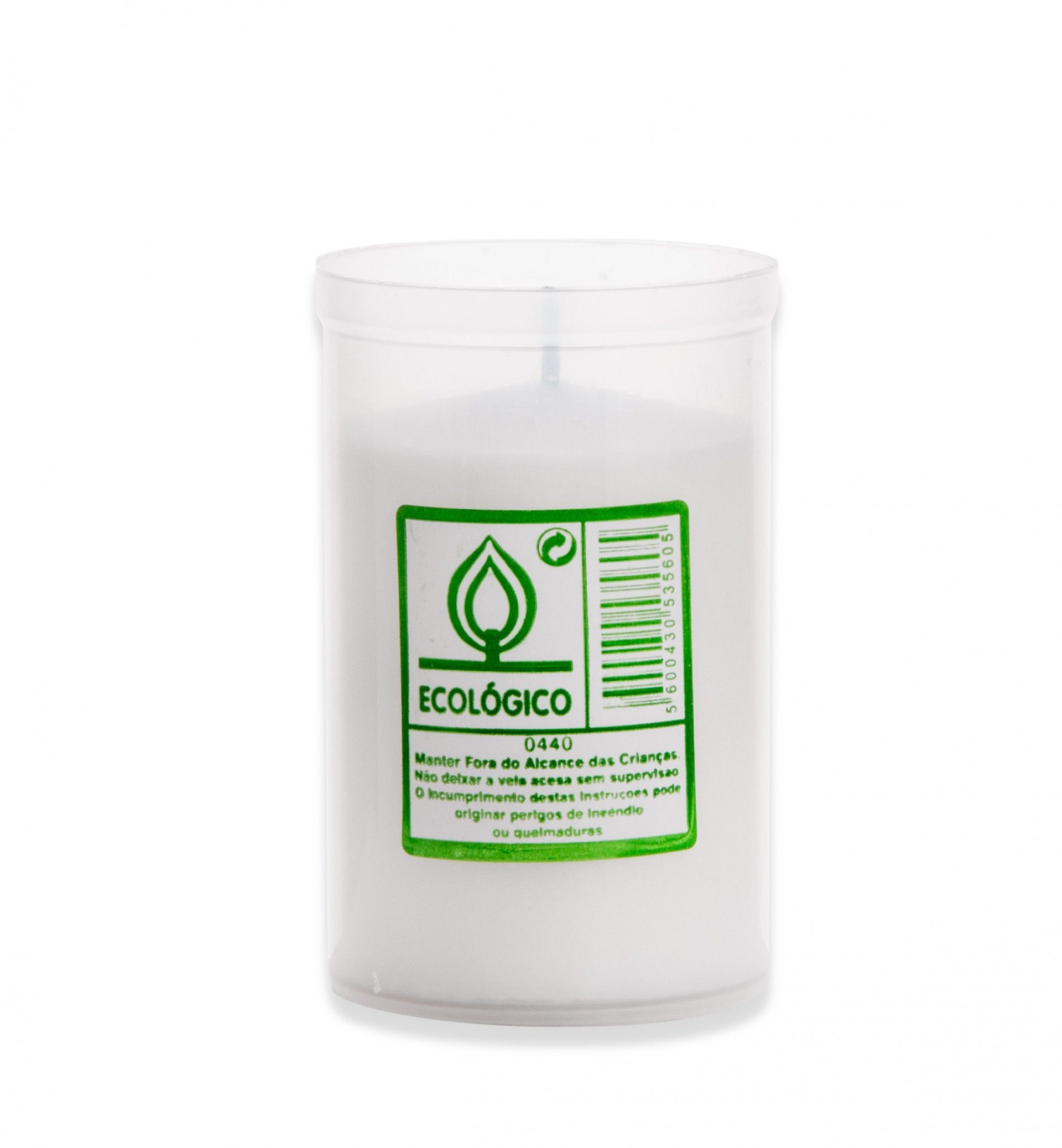 Cirio Cera Nacional Ecologico Branco 9.5cm