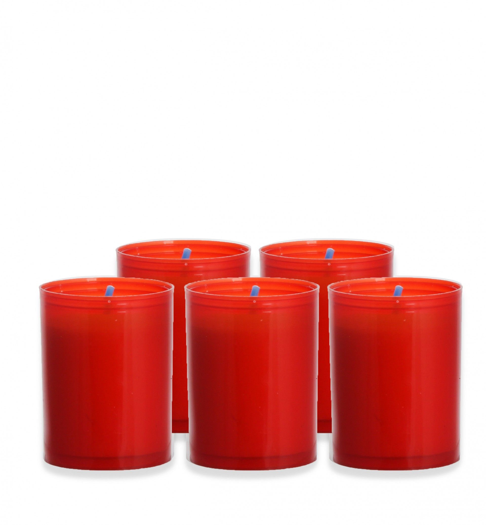 Cirio Cera Nacional Vermelho 4X5.5cm Pack 5