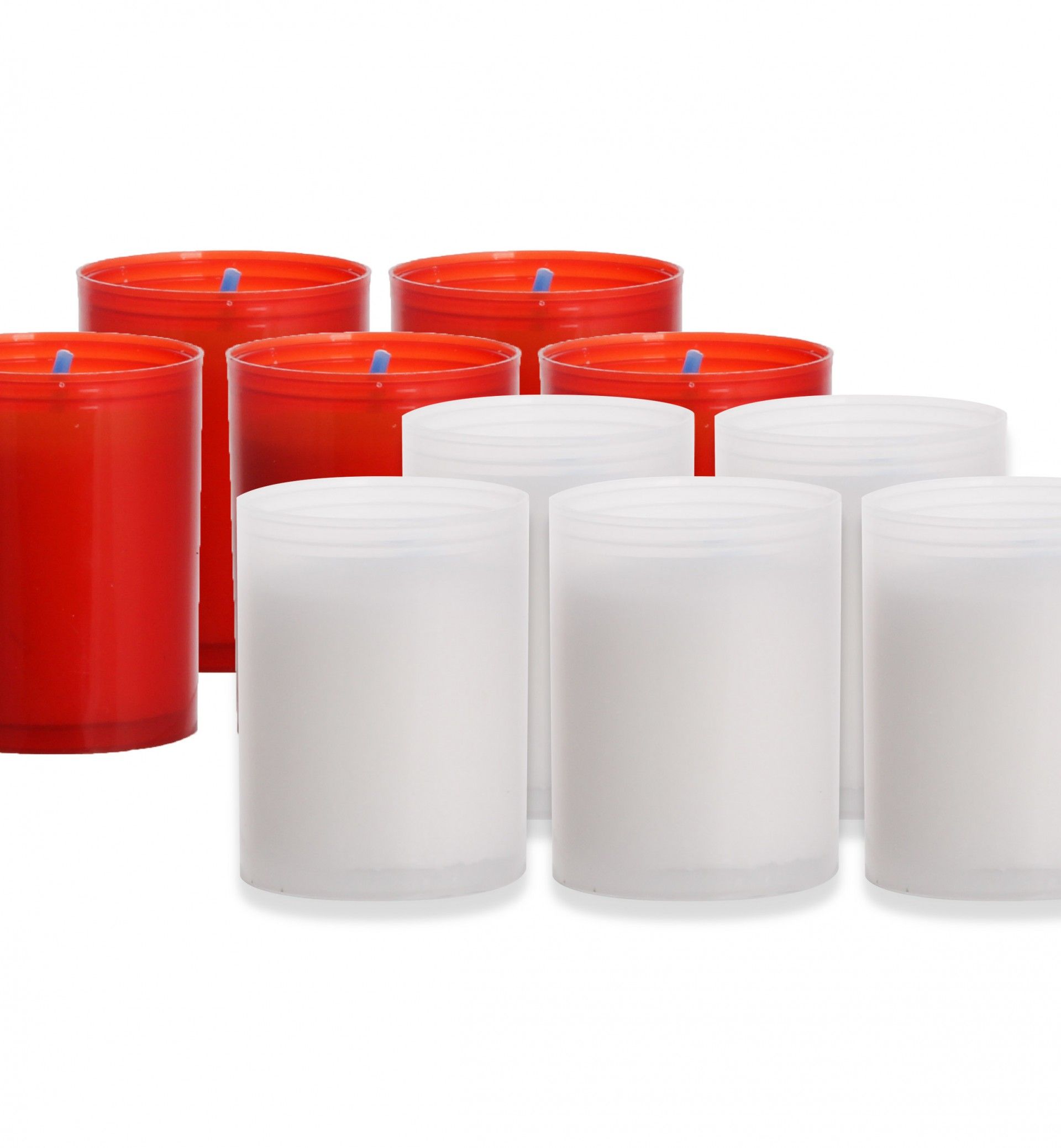 Cirio Cera Nacional Vermelho 4X5.5cm Pack 5