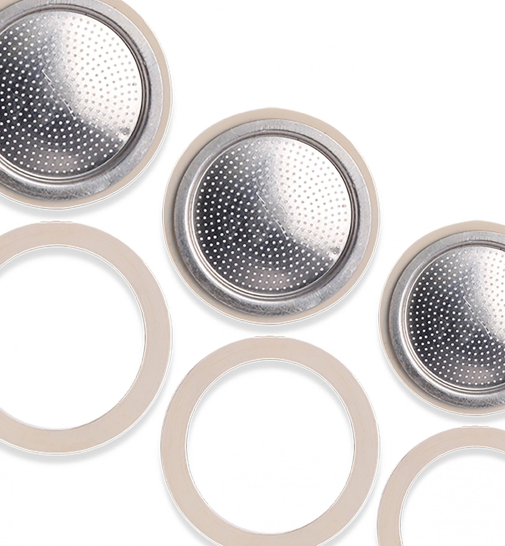 Conjunto 2 Borrachas + Filtro Café Expresso 6 Chávenas