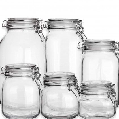 Frasco Hermtico Canes Tampa com Fecho Metlico 1500ml
