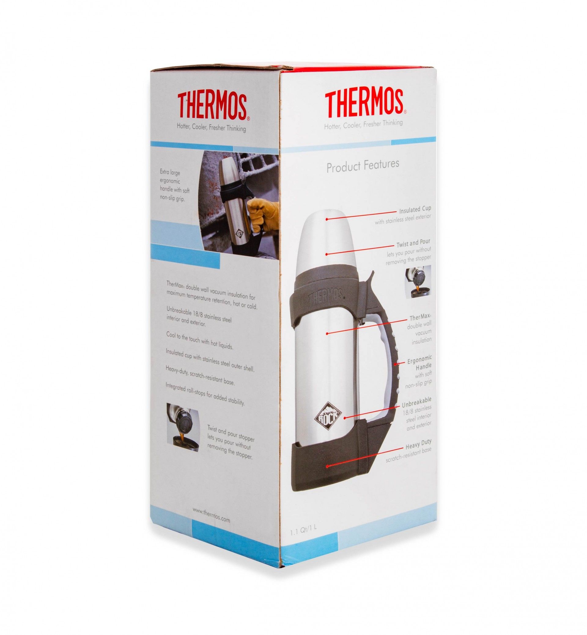 Termo Inox Thermos Active Rock Cinzento 1l