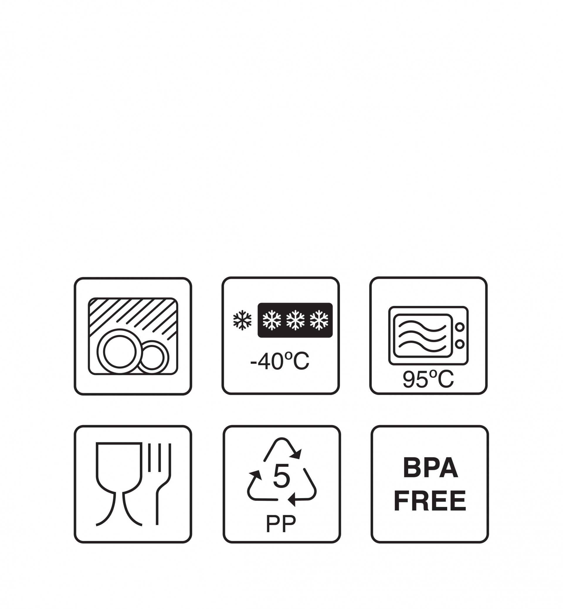 Caixa Hermética Polipropileno Tampa Branca Gn1/6 1100ml 17.6X16.2X6.5cm