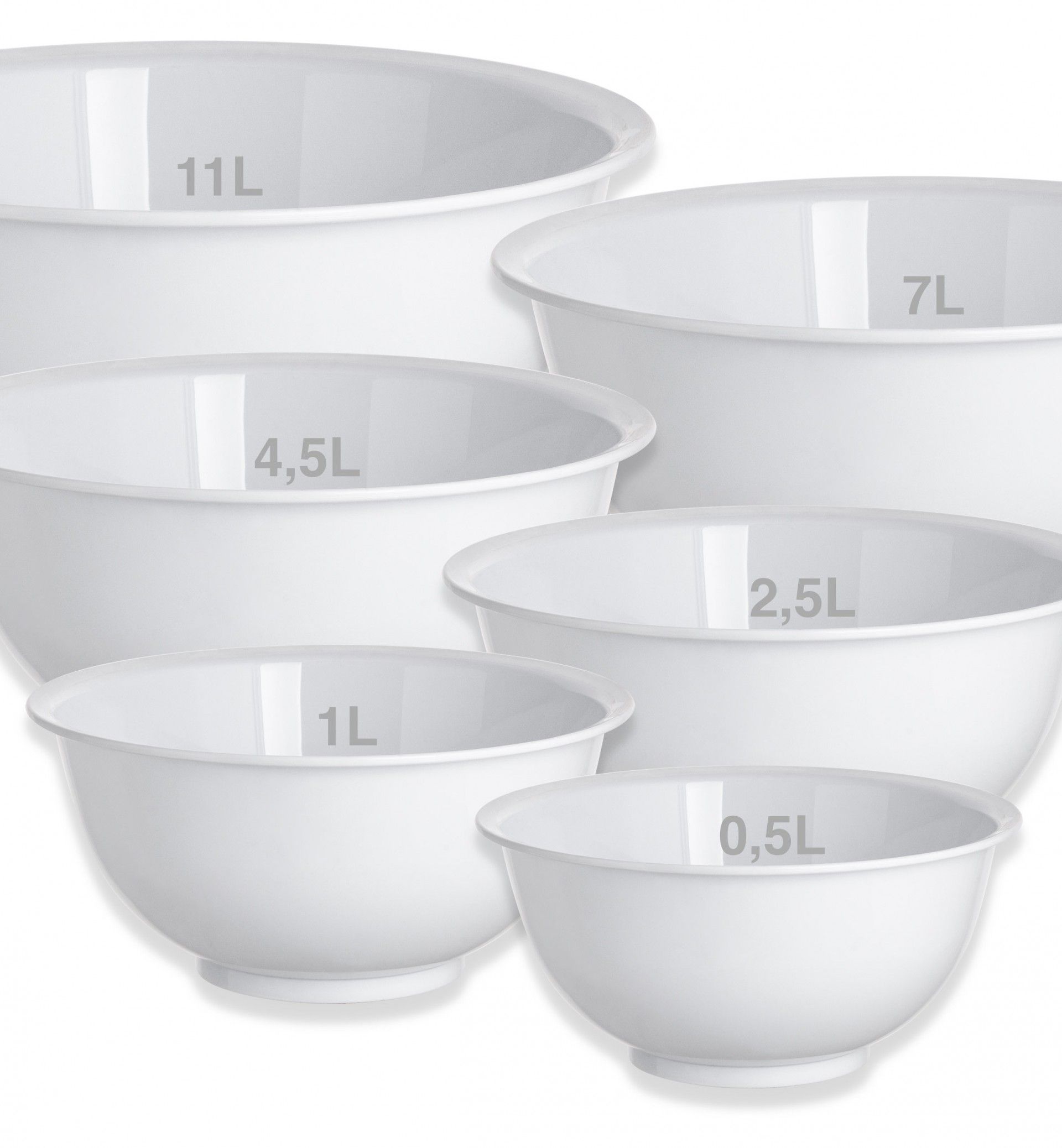 Tigela Polipropileno Branco 1000ml 17X8cm