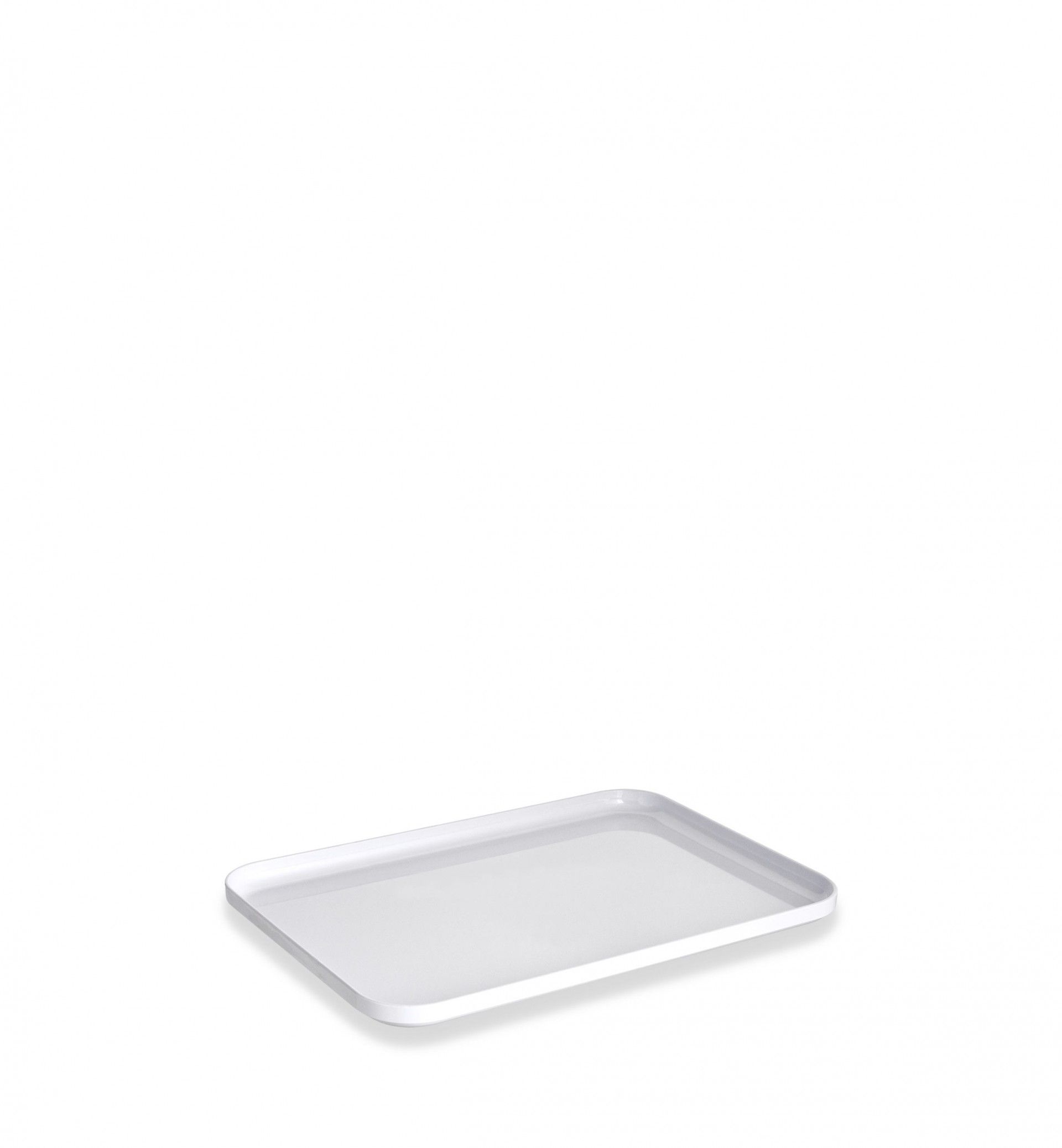 Bandeja Expositora Estireno Acrilonitrilo Branco 28X20X1.5cm