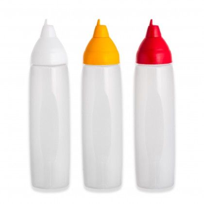 Frasco Molhos Antigota Transparente 500ml 6X26.1cm