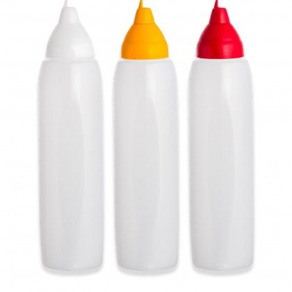 Frasco Molhos Antigota Transparente 1000ml 7.5X31.1cm