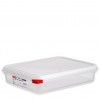 Caixa Hermética Polipropileno Tampa Branca Gn1/2 6500ml 32.5X26.5X10cm Caixa Hermética Polipropileno Tampa Branca Gn1/2 6500ml 32.5X26.5X10cm