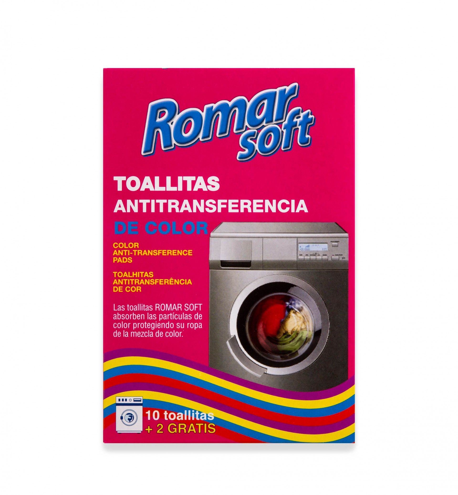 Toalhitas Proteção Cores Máquina Romar 10+2 Unidades