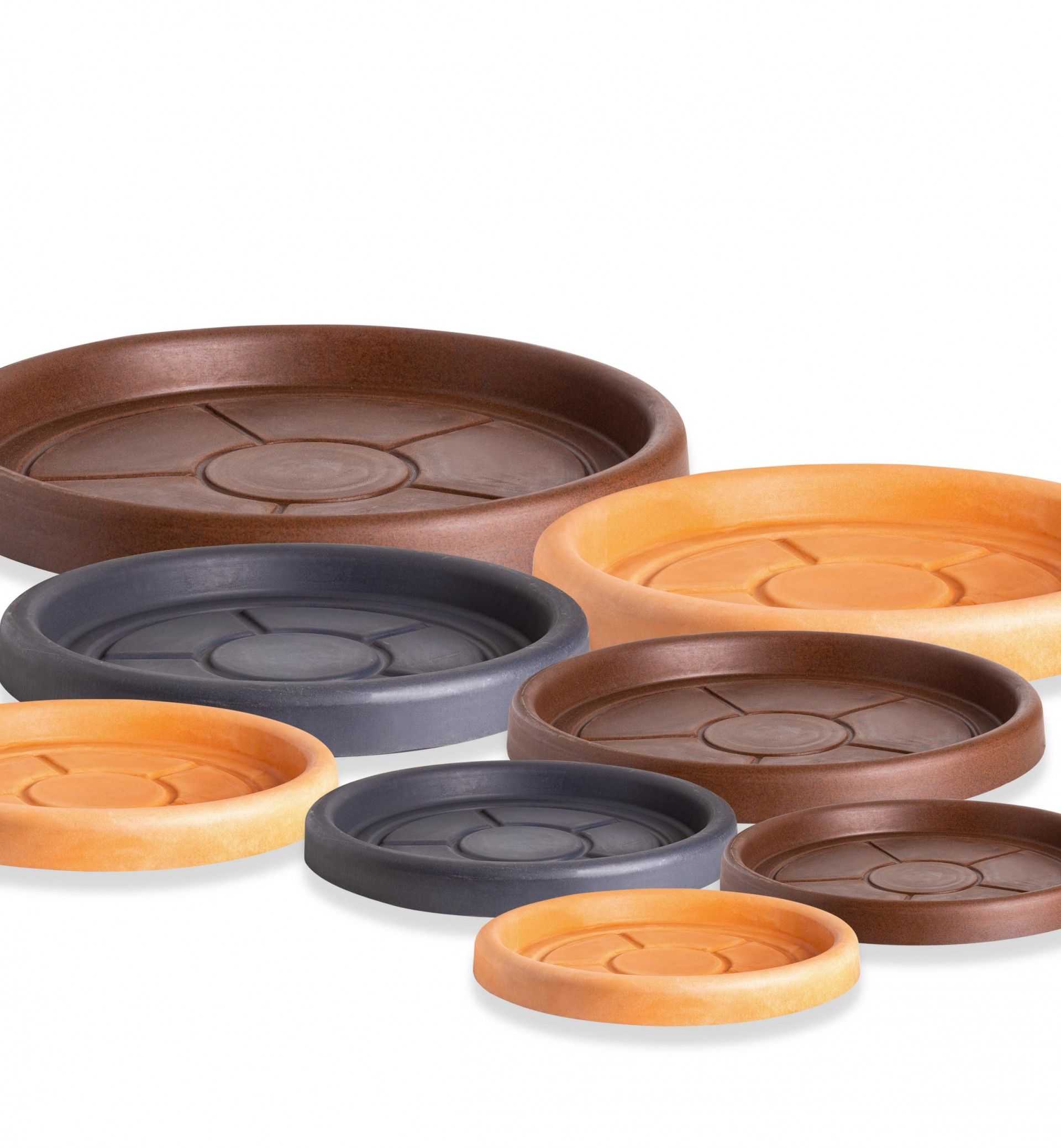 Prato Plástico Standard Redondo Terracota N.46 46X3.5cm