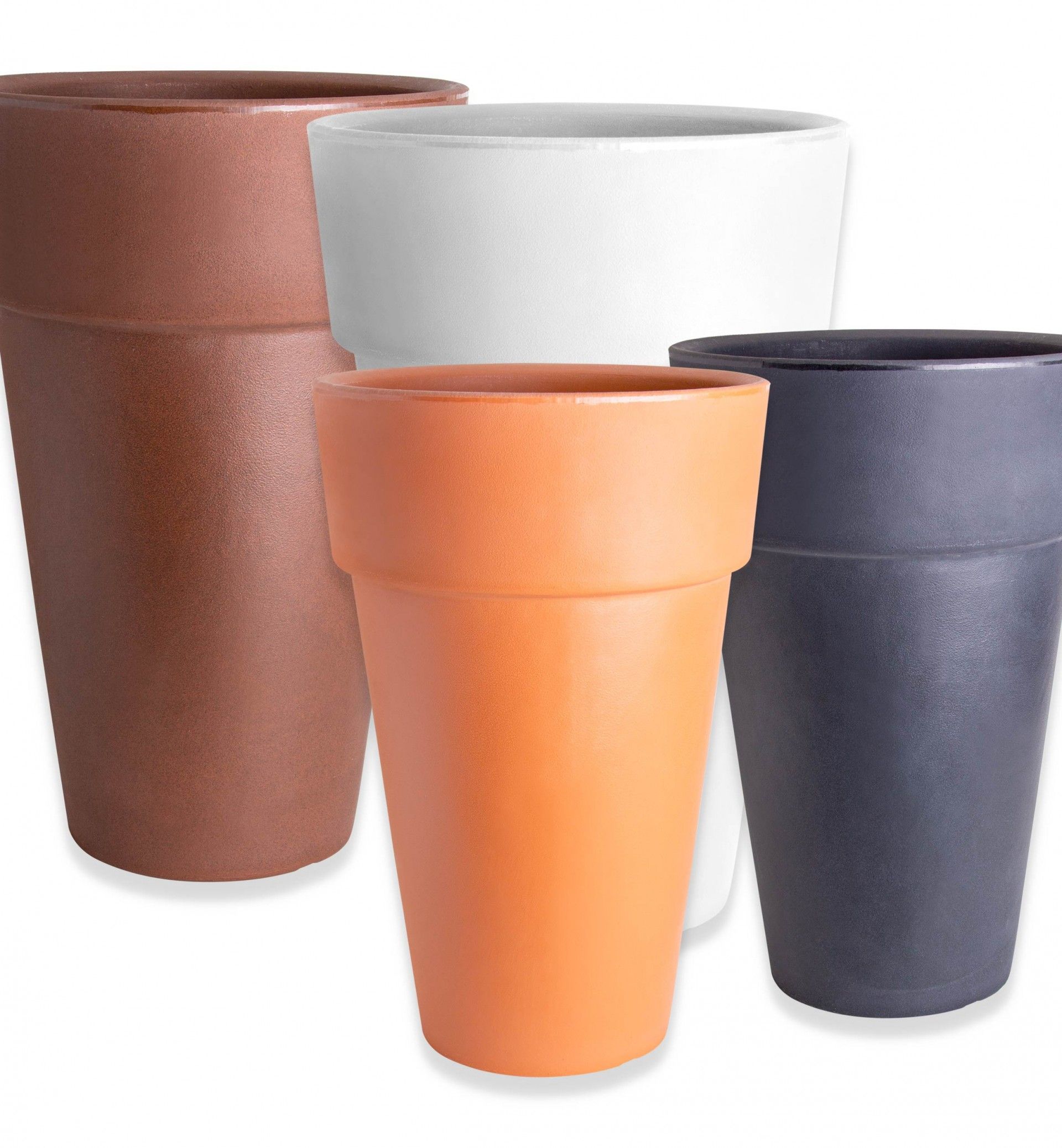 Vaso Plástico Gigante Redondo Terracota N.90 60X90cm