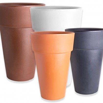 Vaso Plstico Gigante Redondo Terracota N.90 60X90cm
